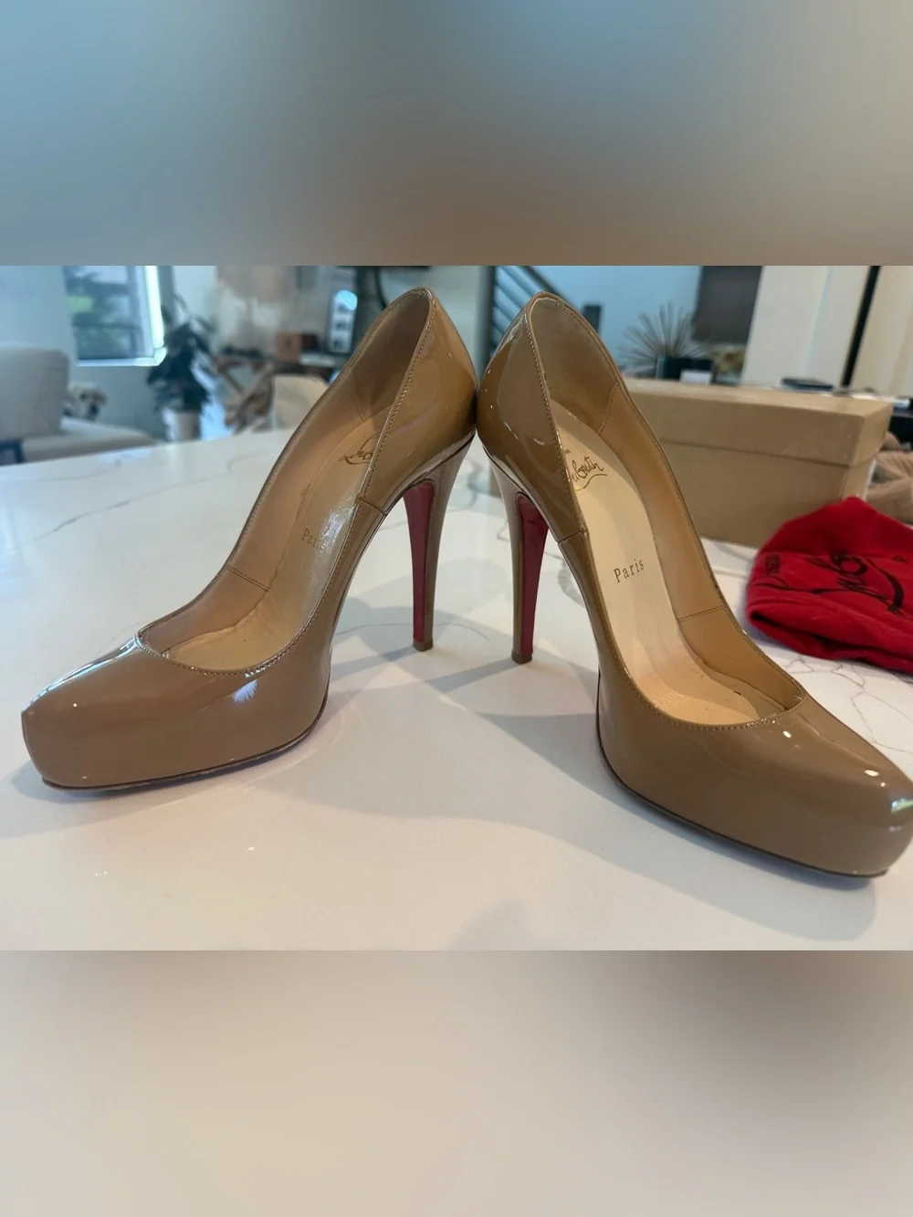 Christian Louboutin glossy patent